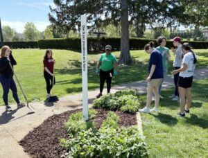 peace pole mulching
